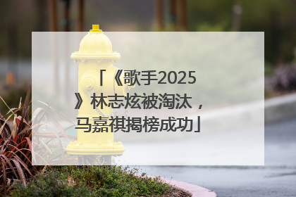 《歌手2025》林志炫被淘汰，马嘉祺揭榜成功