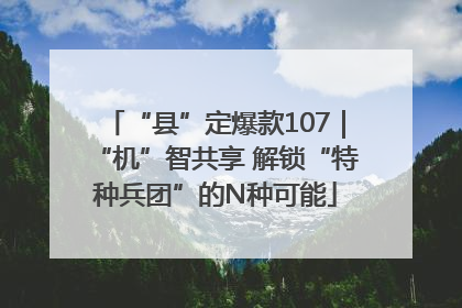 “县”定爆款107｜“机”智共享 解锁“特种兵团”的N种可能
