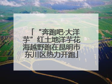 “奔跑吧·大洋芋”红土地洋芋花海越野跑在昆明市东川区热力开跑