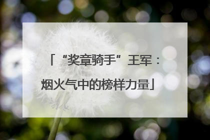 “奖章骑手”王军：烟火气中的榜样力量