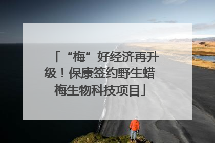 “梅”好经济再升级！保康签约野生蜡梅生物科技项目