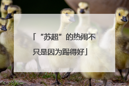 “苏超”的热闹不只是因为踢得好