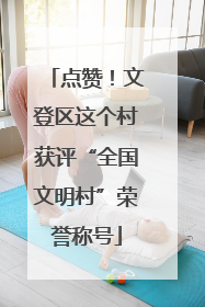 点赞！文登区这个村获评“全国文明村”荣誉称号