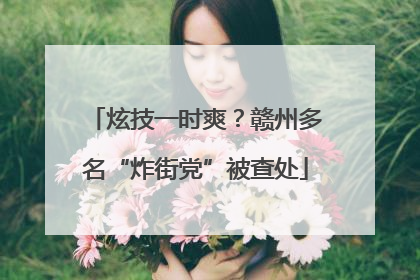 炫技一时爽？赣州多名“炸街党”被查处
