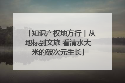 知识产权地方行｜从地标到文旅 看清水大米的破次元生长