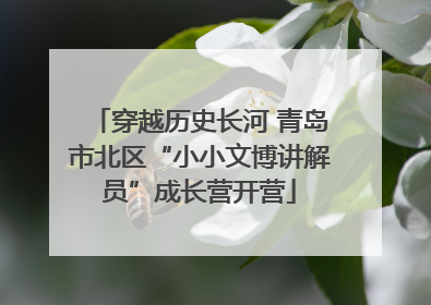 穿越历史长河 青岛市北区“小小文博讲解员”成长营开营