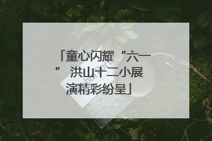 童心闪耀“六一” 洪山十二小展演精彩纷呈