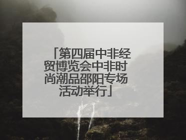 第四届中非经贸博览会中非时尚潮品邵阳专场活动举行