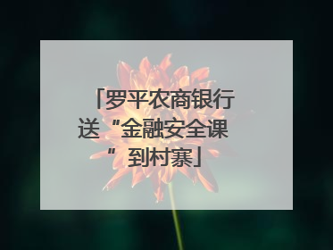 罗平农商银行送“金融安全课”到村寨