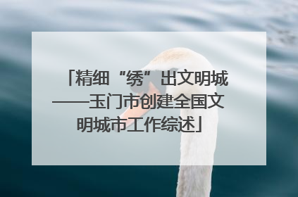精细“绣”出文明城——玉门市创建全国文明城市工作综述