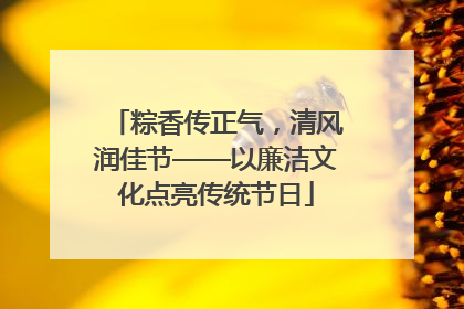 粽香传正气，清风润佳节——以廉洁文化点亮传统节日