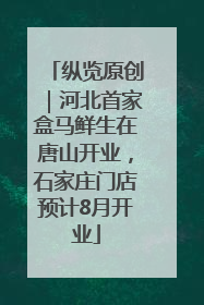 纵览原创｜河北首家盒马鲜生在唐山开业，石家庄门店预计8月开业