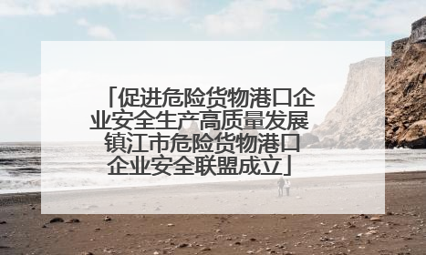 促进危险货物港口企业安全生产高质量发展 镇江市危险货物港口企业安全联盟成立