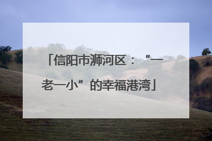 信阳市浉河区：“一老一小”的幸福港湾