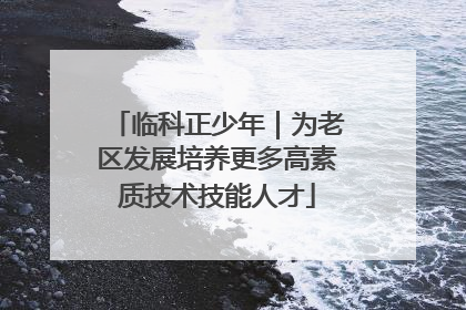 临科正少年｜为老区发展培养更多高素质技术技能人才