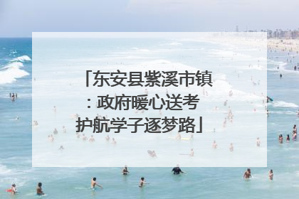 东安县紫溪市镇：政府暖心送考 护航学子逐梦路