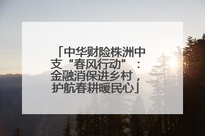 中华财险株洲中支“春风行动”：金融消保进乡村，护航春耕暖民心