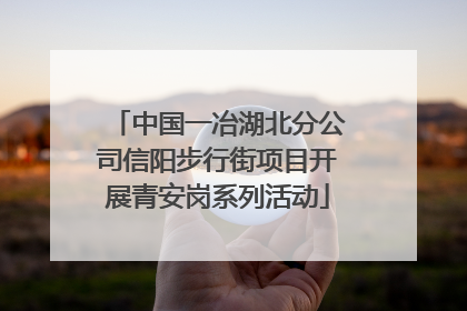 中国一冶湖北分公司信阳步行街项目开展青安岗系列活动