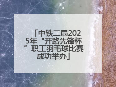 中铁二局2025年“开路先锋杯”职工羽毛球比赛成功举办