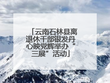 云南石林县离退休干部银发丹心映党辉举办“三展”活动