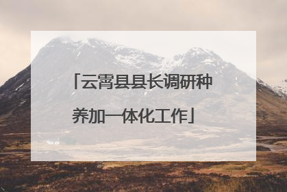 云霄县县长调研种养加一体化工作