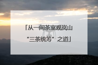 从一间茶室观岚山“三茶统筹”之道