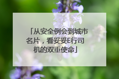从安全例会到城市名片，看妥妥E行司机的双重使命