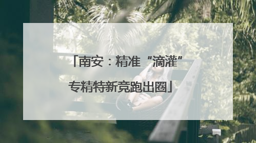 南安：精准“滴灌”专精特新竞跑出圈