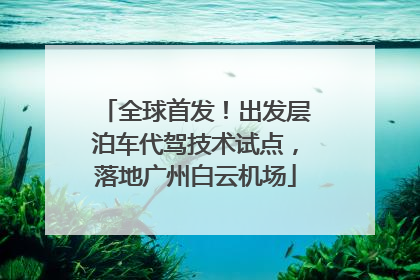 全球首发！出发层泊车代驾技术试点，落地广州白云机场