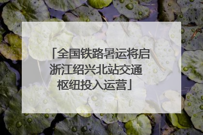 全国铁路暑运将启 浙江绍兴北站交通枢纽投入运营