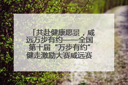 共赴健康愿景，威远万步有约——全国第十届“万步有约”健走激励大赛威远赛区启动仪式