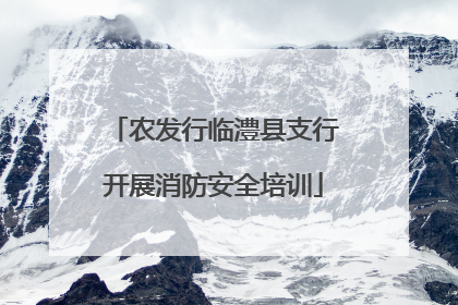 农发行临澧县支行开展消防安全培训