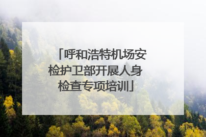 呼和浩特机场安检护卫部开展人身检查专项培训