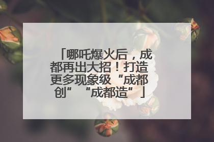 哪吒爆火后，成都再出大招！打造更多现象级“成都创”“成都造”
