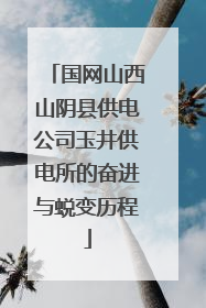 国网山西山阴县供电公司玉井供电所的奋进与蜕变历程