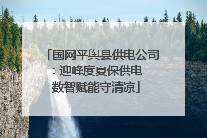 国网平舆县供电公司：迎峰度夏保供电  数智赋能守清凉