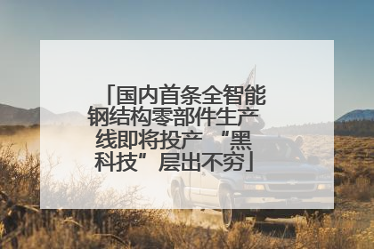 国内首条全智能钢结构零部件生产线即将投产 “黑科技”层出不穷