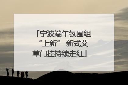 宁波端午氛围组“上新” 新式艾草门挂持续走红