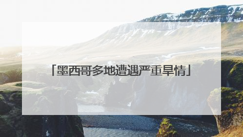 墨西哥多地遭遇严重旱情