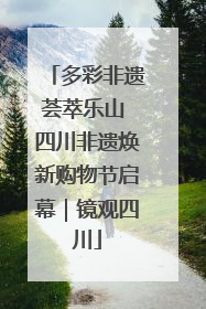 多彩非遗荟萃乐山 四川非遗焕新购物节启幕｜镜观四川