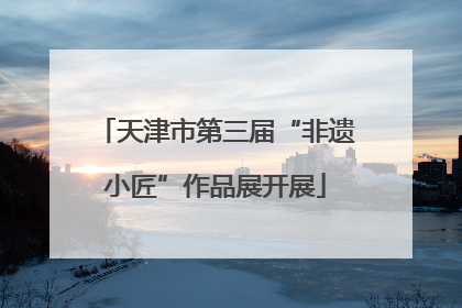 天津市第三届“非遗小匠”作品展开展