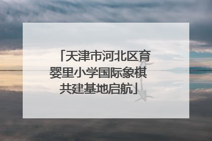 天津市河北区育婴里小学国际象棋共建基地启航