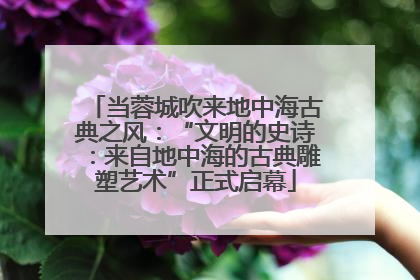 当蓉城吹来地中海古典之风:“文明的史诗:来自地中海的古典雕塑艺术”正式启幕