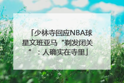 少林寺回应NBA球星文班亚马“剃发闭关”：人确实在寺里