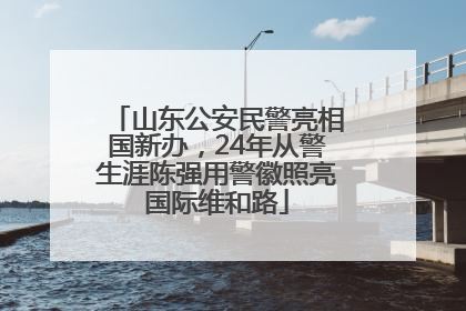 山东公安民警亮相国新办，24年从警生涯陈强用警徽照亮国际维和路