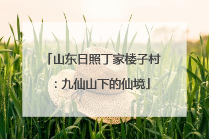 山东日照丁家楼子村：九仙山下的仙境