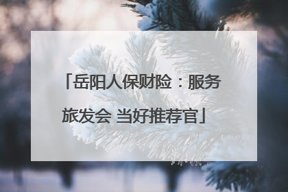 岳阳人保财险：服务旅发会 当好推荐官