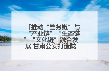 推动“警务链”与“产业链”“生态链”“文化链”融合发展 甘肃公安打造陇原旅游警务品牌