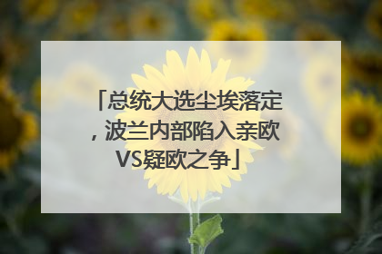 总统大选尘埃落定，波兰内部陷入亲欧VS疑欧之争