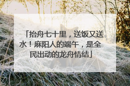 抬舟七十里，送饭又送水！麻阳人的端午，是全民出动的龙舟情结